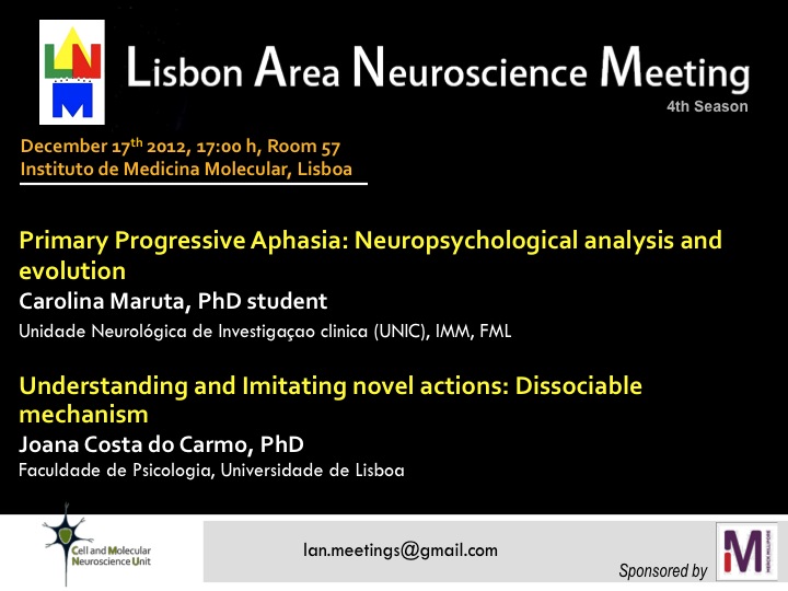 Lisbon Area of Neuroscience Meeting