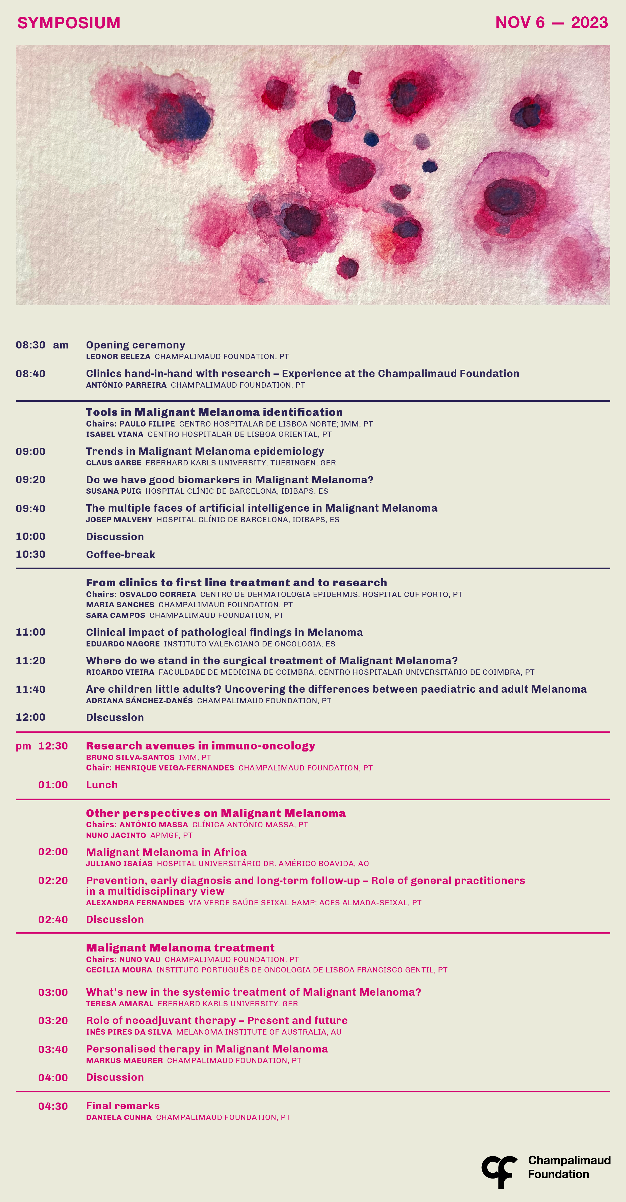 Challenging Malignant Melanoma Symposium - Programme