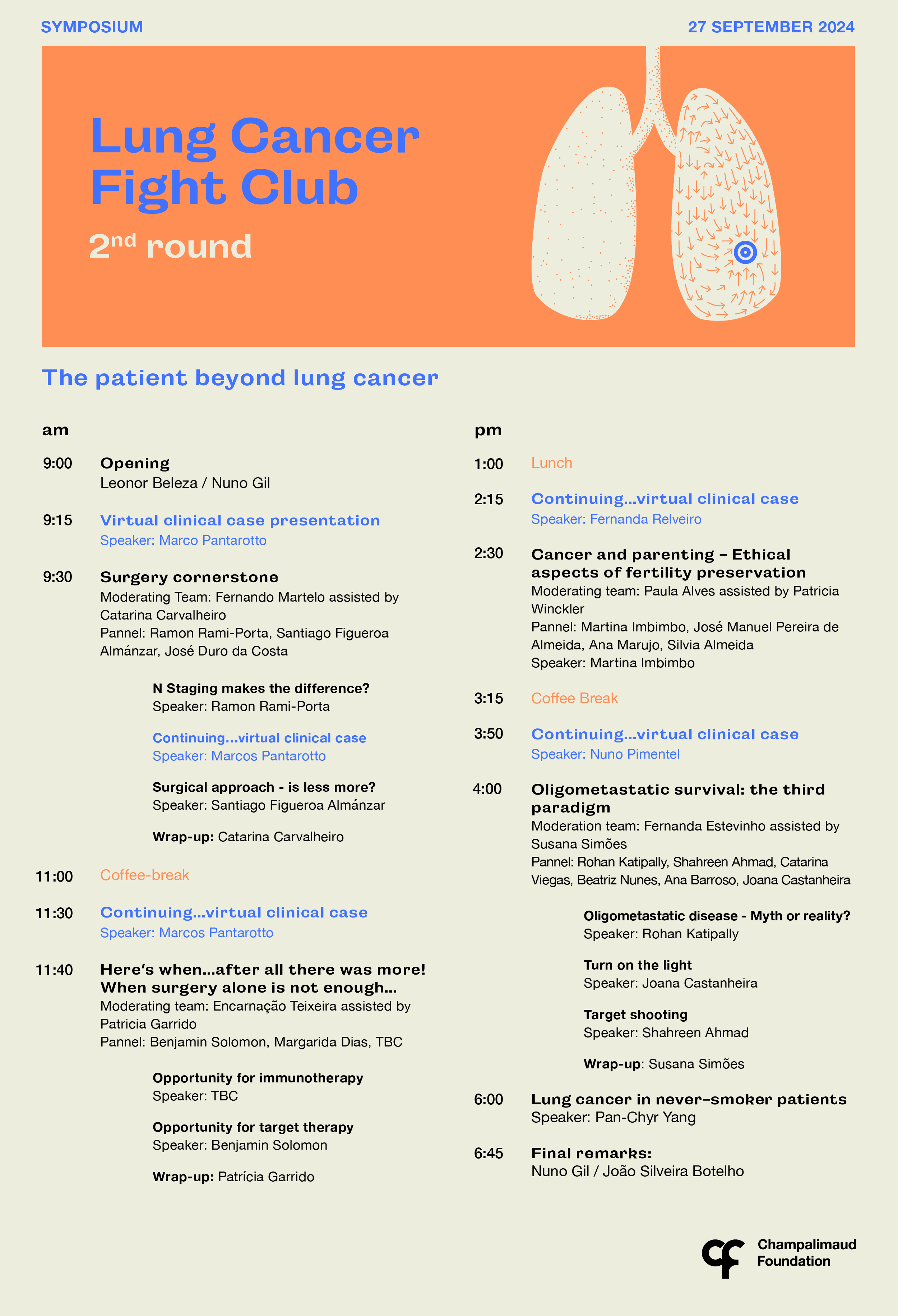 Lung Cancer Fight Club - 2nd Round Programme