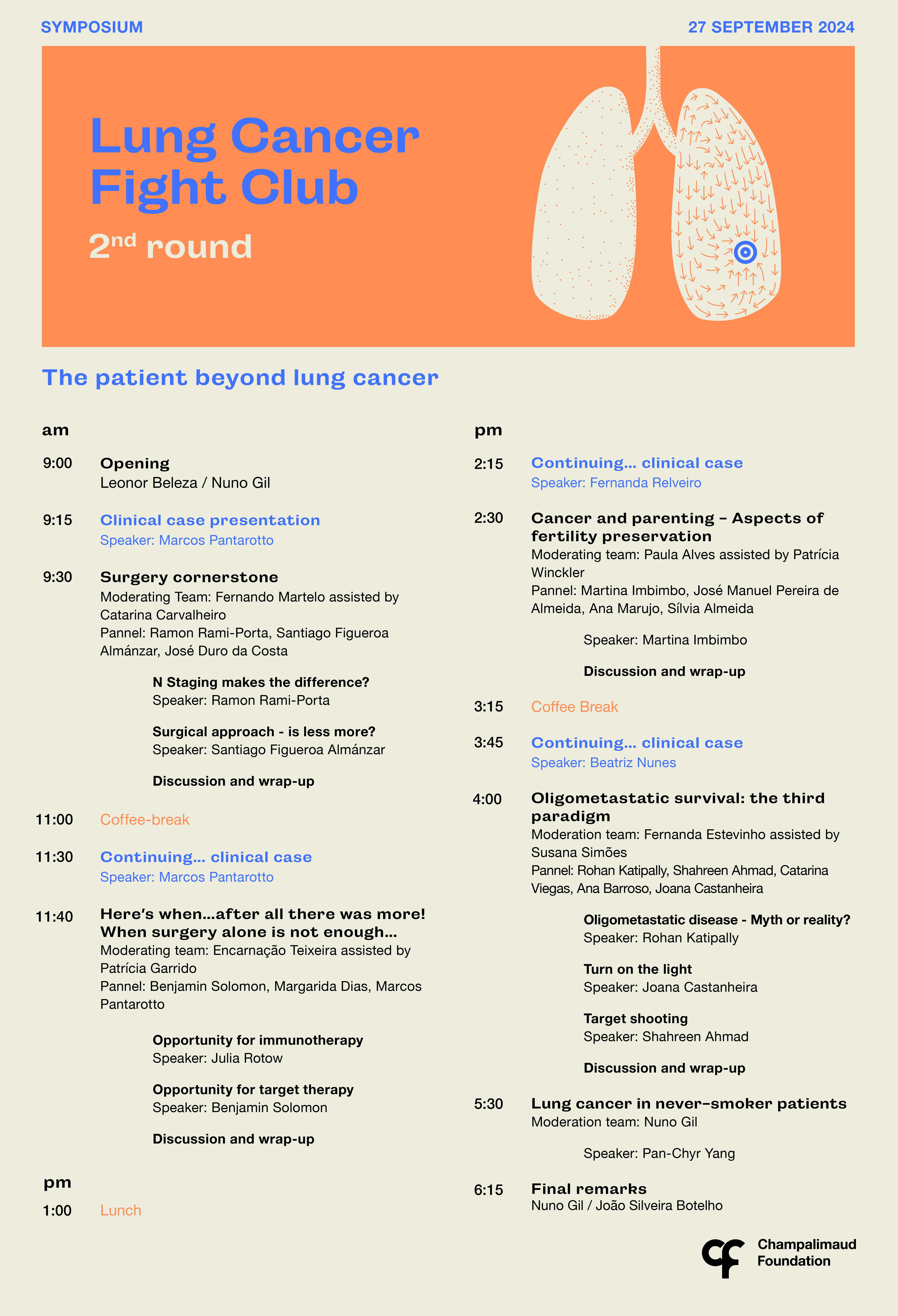 Lung Cancer Fight Club - 2nd Round Programa