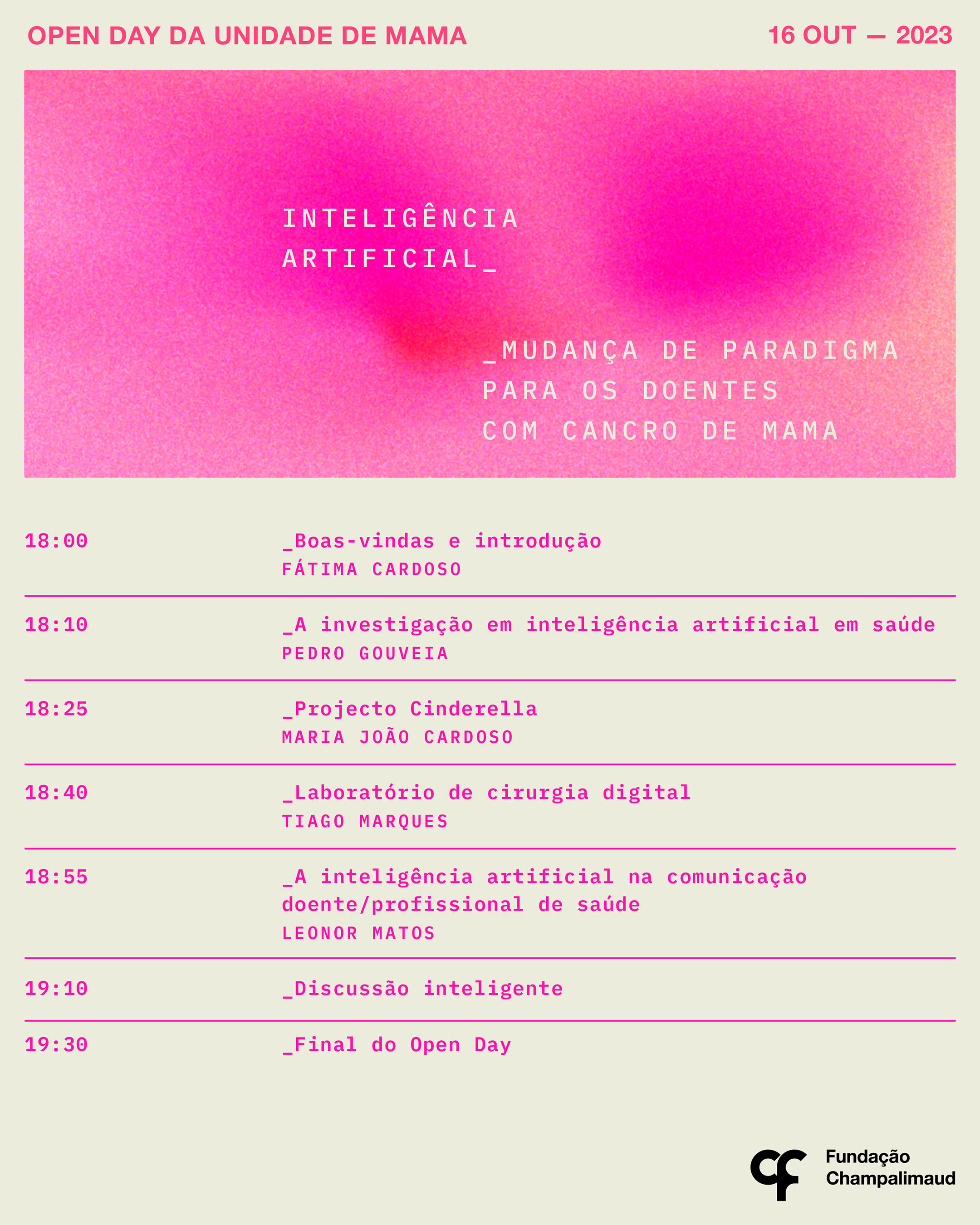 Programa Open Day Unidade de Mama