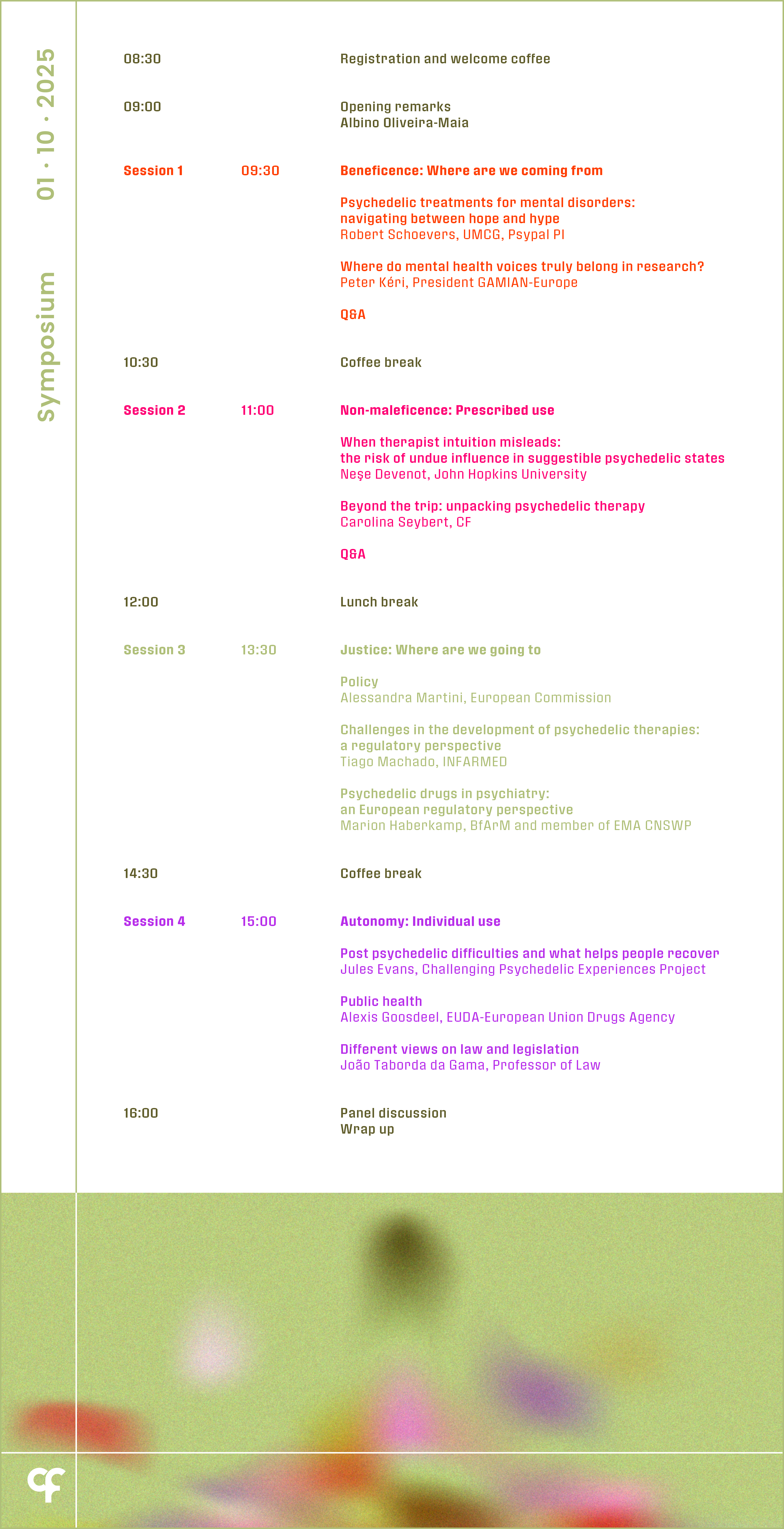 Psychedelic Therapy: From Evidence to Equity - Programme