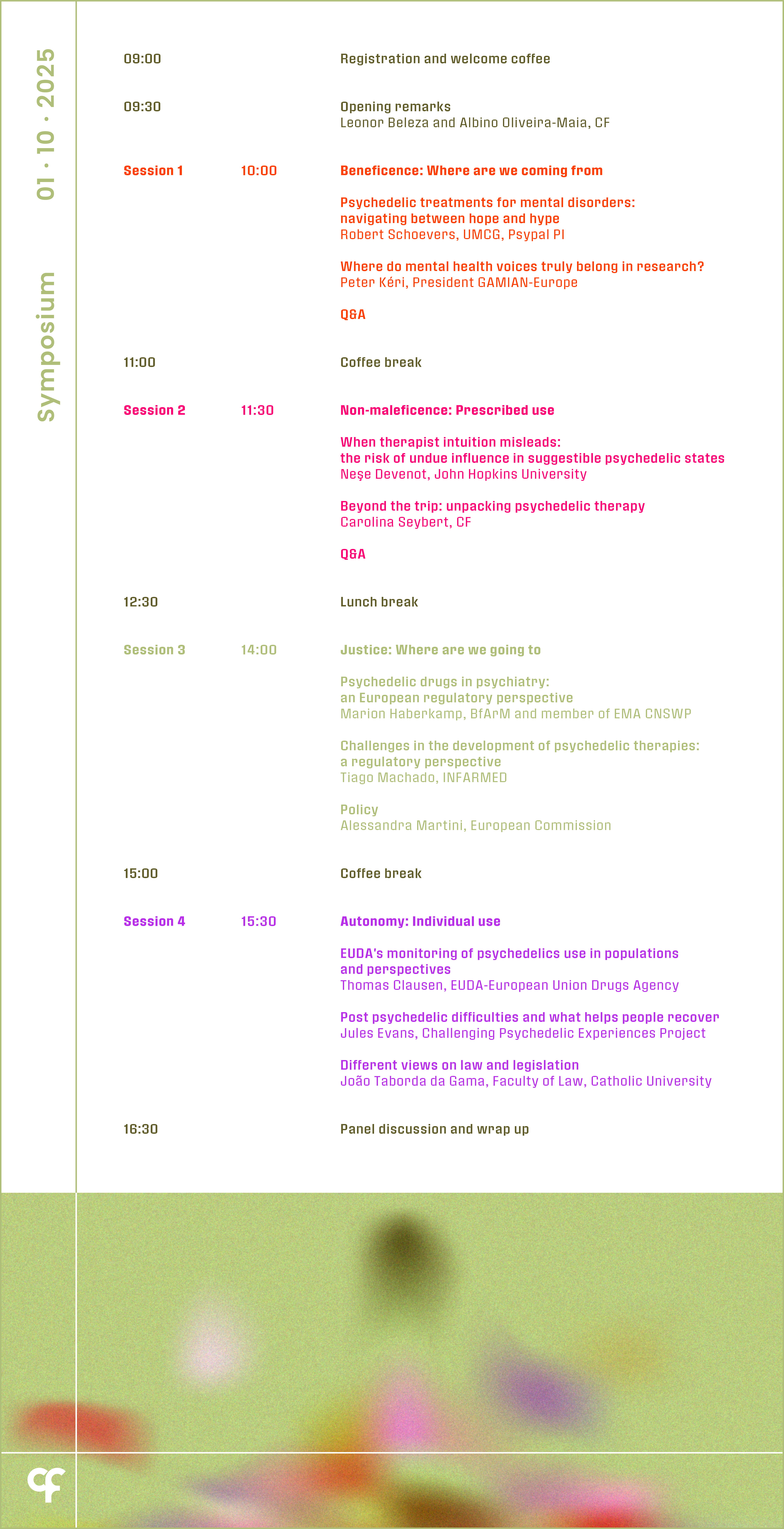 Psychedelic Therapy: From Evidence to Equity - Programme