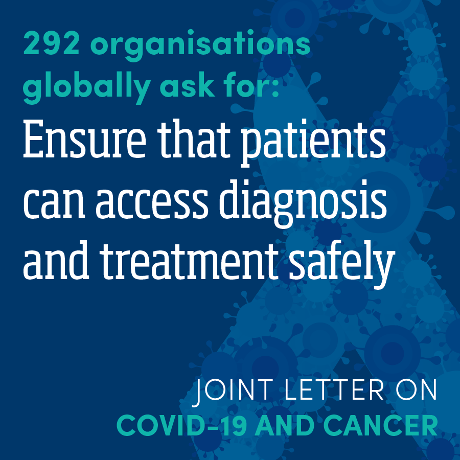 Carta conjunta sobre COVID-19 e Cancro